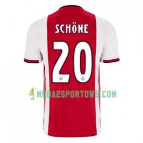 Koszulka Ajax Amsterdam Lasse Schöne 20 Domowe Stroje Piłkarskie 2019/20 Krótki Rękaw